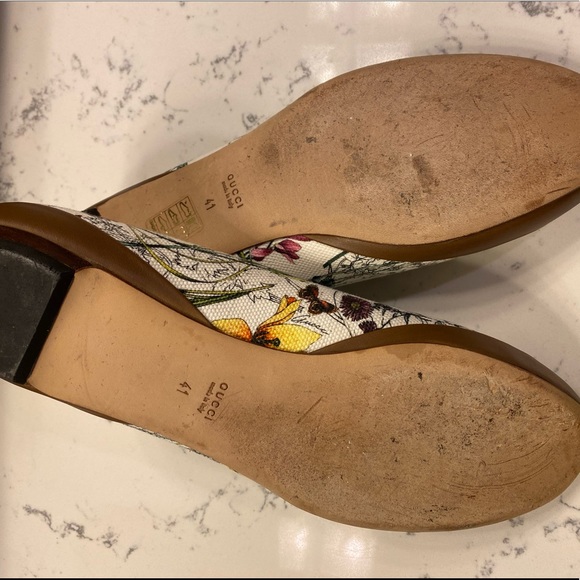 Gucci Ballerinas in White Floral size 41 - Picture 6 of 10